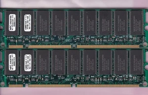 256MB 2x128MB PC-100 NEC MC-4516CC726F-A10 ECC PC100-322-620 SDRAM Memory Kit - Picture 1 of 3