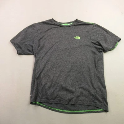 Camisa North Face Para Hombre Mediana Manga Corta Cuello Redondo Gris Ligera Informal Foto 1 de 4