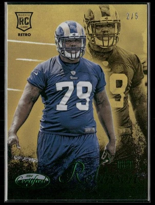 Greg Robinson 20143 Certified Rookie Retro Emerald RC 2/5  - Image 1 of 2