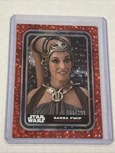2023 Topps Star Wars Flagship Garsa Fwip RED Foil Parallel #d 155/199 Boba - Picture 1 of 3