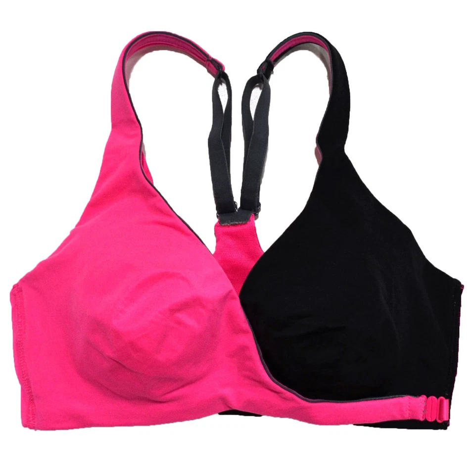 Sujetador deportivo Victoria's Secret cierre frontal envoltura con aros entrenamiento Top Vsx gimnasio nuevo Foto 1 de 1