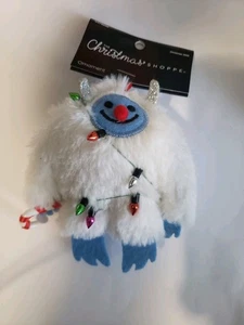 Christmas Shoppe bunt verziert mit Lichtern abscheulicher Schneemann Yetti Ornament - Bild 1 von 8