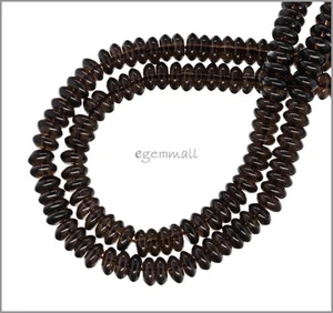 15,6 Zoll Rauchquarz Rondell Rondell Perlen 6 mm #78263 - Bild 1 von 1