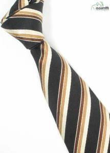 Corbata de 3,75" de ancho tejida en seda/algodón Ermenegildo Zegna - Imagen 1 de 3