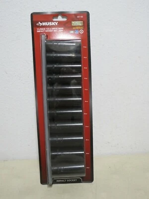 HUSKY 637 165 1/2" DEEP METRIC IMPACT SOCKET SET 11 PIECE - Image 1 of 4