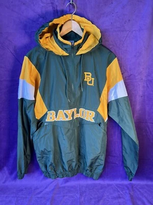 JAQUETA MASCULINA BAYLOR UNIVERSITY BEARS COSTURADA verde/amarela tamanho P (34-36) - Imagem 1 de 4