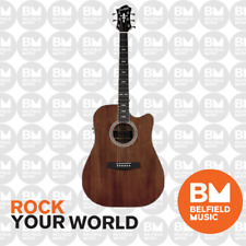Hagstrom Mora II Series Acoustic Guitar Dreadnought Mahogany w/ Pickup & Cutaway for sale