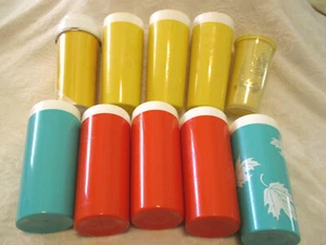 Thermal Tumblers~Plastic~Assorted Colors~Vintage~Lot of 10 - Picture 1 of 9