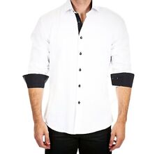 2XL Men's Bespoke Tailored Fit Button Up Formal Classic Dress Shirt Stylish NWT