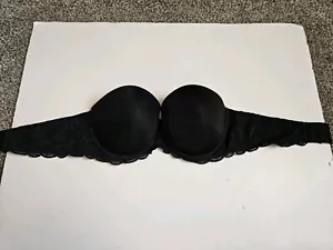 Sujetador Victoria's Secret negro sin tirantes. Dream Angels 36D - Imagen 1 de 11