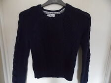 Boys Blue Crew Neck, Long Sleeve, Cable Knit Jumper size 8 years