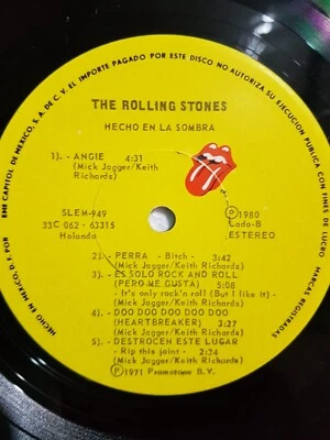 The Rolling Stones Made in the shade LP Compilation Mexico press vinyl  - Image 1 of 4