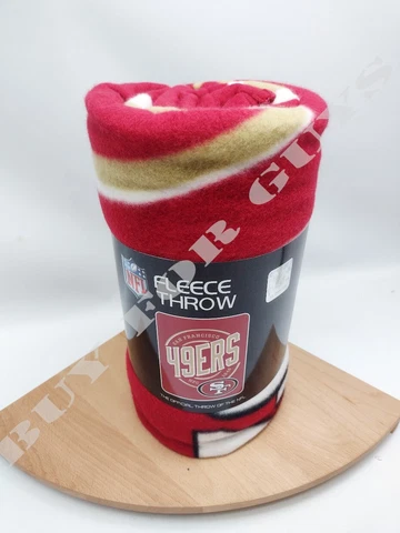 San Francisco 49er Fleece Throw Blanket - NFL Football (campaign) 50 x 60 inches Cover