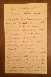 Lettera autografa di Aurelio Saffi - Imagen 1 de 2
