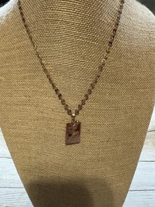 Disney Beauty & The Beast Enchanted Rose Faux Gold Necklace Box Lunch Exclusive - Picture 1 of 5