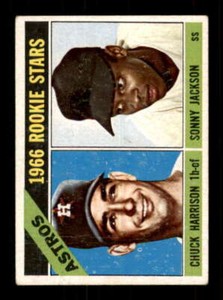 1966 Topps #244 Chuck Harrison/Sonny Jackson VG/VGEX RC Rookie Astros Astros Roo