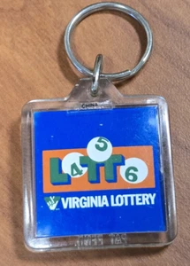 Vintage Virginia Lotterie Lotto Zahlenauswahl Schlüsselanhänger Zahlen 1 - 44 - Bild 1 von 4