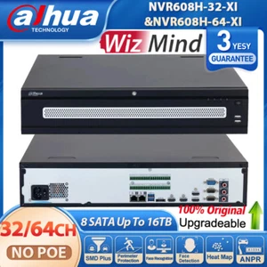 ✅ NEW !DAHUA 64/32CH WizMind 8SATA NVR608H-64-XI Face Recognition Video Recorder - Picture 1 of 11