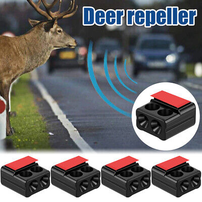 4PCS Ultrasonic Car Deer Whistle Animal Repeller Auto Safety Fits All Vehicles • 8.79$