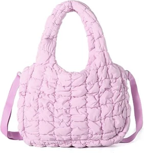 Puffer Tote Bag Women Quilted Crossbody Bag Hobo Quilted Tote Bag Puffy Handbags - Picture 1 of 6