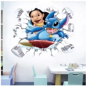 Removable Wall Sticker Lilo & Stitch kids room Decal Vinyl Home Decor - Picture 1 of 4