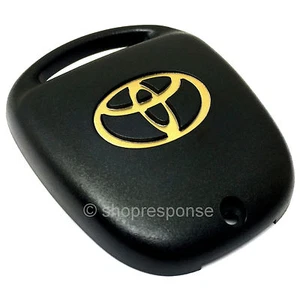 JDM Toyota 01-10 Lexus SC430 Soarer UZZ40 Gold T Key Cover Cap Shell Genuine - Picture 1 of 2