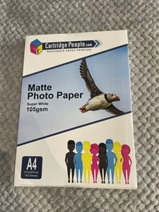 Cartridge People Matt Fotopapier Super White 105 g/m² A4 x 100 Blatt - Bild 1 von 1
