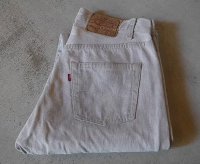 ✅ Levi’s 501-0653 White 1983 USA Made W32 Vintage Jeans – Rare Single Stitch  - Image 1 of 4