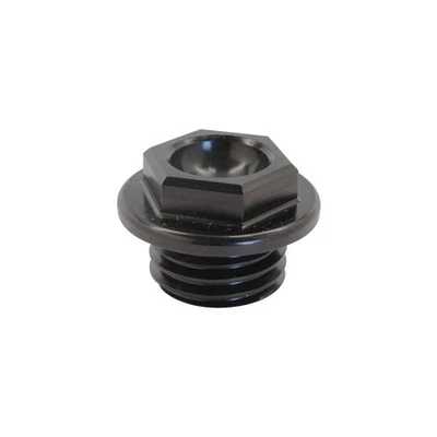 Works Connection Oil Filler Plug - Black 24-072 — 第 1/3 张图片