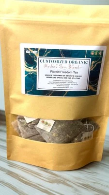 Mezcla de té de hierbas Fibromas Freedom - Orgánico, apoyo natural para la salud de la mujer » Foto 1 de 2