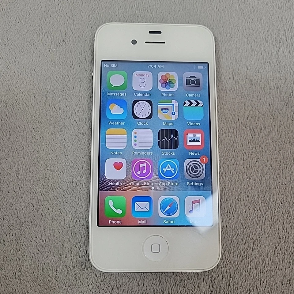 Apple iPhone 4s 32 GB Blanco Desbloqueado A1387 - iOS 9.3.5 - 3707 CANCIONES - *LEER* Foto 1 de 4