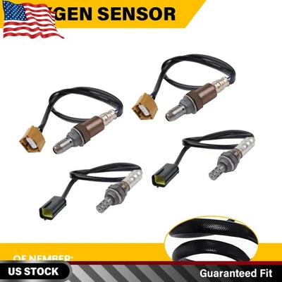 Sensor de oxigênio O2 4 peças up/downstream fabricante de equipamento original para 2011-2013 Infiniti G37 M37 3.7L V6 - Imagem 1 de 4