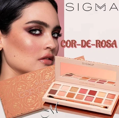 Paleta de sombras de ojos SIGMA Cor-de-Rosa 14 tonos con cepillo tamaño completo: 15,2 g nueva en caja $65 Foto 1 de 4