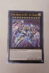 YGO Divine Arsenal AA-ZEUS - Sky Thunder Ultimate Rare NM OTS Pack 18 OP18-EN002 - Picture 1 of 3