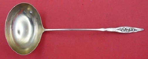 Cucharón de caldo de ley Lily of the Valley de Whiting lavado en oro 8 1/2" Foto 1 de 1