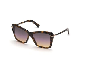 Gafas de sol Tom Ford Leah FT0849 55B marrón - gafas de sol Havana 64 mm - Imagen 1 de 3
