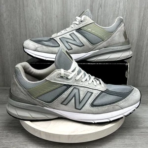 New Balance 990v5 Grey Mens 14 Made In USA Comfort Classic Running Suede Sneaker - Picture 1 of 12