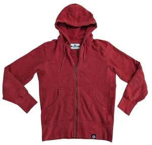 Sudadera con Capucha American Giant Para Hombres Mediana Roja Pesada Cremallera Completa Hecha en EE. UU. Algodón - Imagen 1 de 11