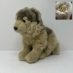 GANZ WEBKINZ Signature Timber Wolf Plush Stuffed Animal WKS1008 Yellow Logo - Picture 1 of 17