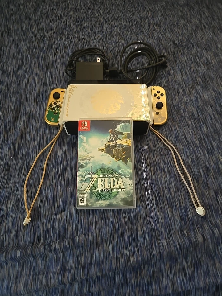 NintendoSwitchOLED Legend of Zelda Tears of the Kingdom NO BOX - Image 1 of 1