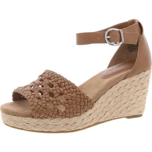 Style & Co. Womens Sheryy Tan Adjustable Wedge Sandals 5 Medium (B,M) BHFO 8030 - Picture 1 of 2