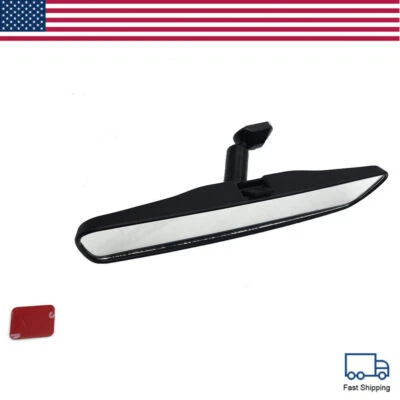 Universal Inner Inside Interior 10 Inch Rearview Rear View Mirror w/Adhesive Kit - Image 1 of 4