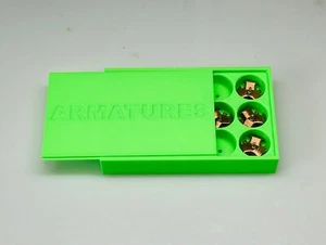 SCS Hobbies 3D HO Slot Car Pancake Armature Storage Case Afx Tjet Fray Green - Picture 1 of 4