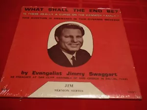 Jimmy Swaggart What Shall The End Be? Is There A Kennedy Curse? 1969 LP JLPSS-1 - Foto 1 di 8