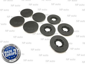 4X NISSAN RENAULT FUSSMATTEN RUNDER CLIPS DREHVERSCHLUSS GUMMIMATTEN HALTER - Picture 1 of 6