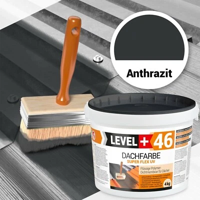 Roof Paint Anthracite Roof Paint 4kg Base Colour Super Flex Waterproof Level+ RM46