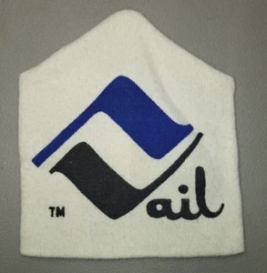 Vintage Vail Colorado Beanie Toboggan Hat Knit Winter Orlon Acrylic Souvenir - Picture 1 of 5