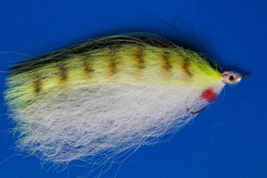 Streamer pour le brochet et les poissons prédateurs - Tigre jaune chaud - Photo 1/5