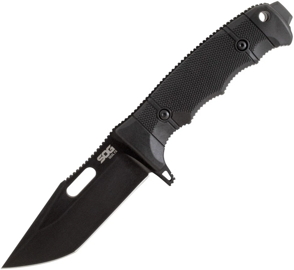 SOG 17-21-02-57 Seal Fx Tanto 4.3" CPM S35VN Black Tanto Fixed Blade Knife - Image 1 of 1