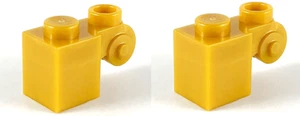 LEGO Bookcase Stair Wall Sconce Architecture Set of 2 Gold Scroll Building Part - Picture 1 of 1